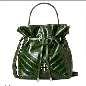 Tory Burch Kira Chevron Mini Bucket Bag & Wallet